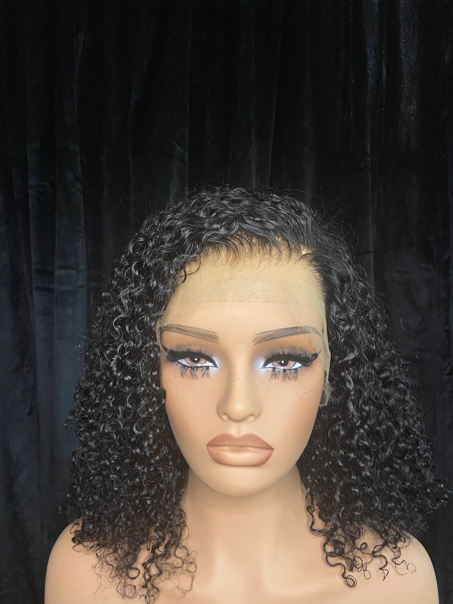 Curly High Definition Lace Frontal Wigs